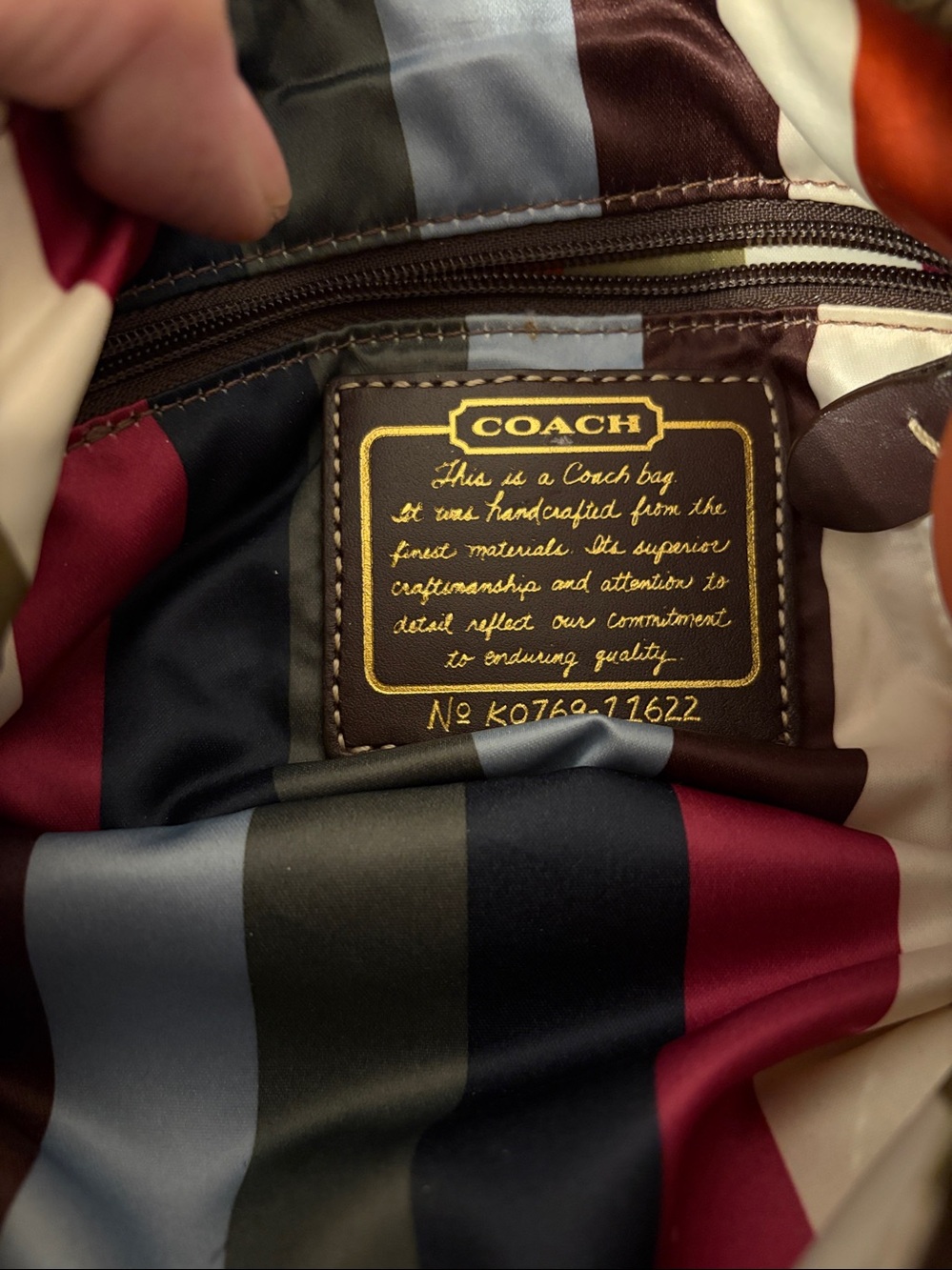 Orange Leather Shoulder Bag with Brass Hardware - Picture 3 of 5